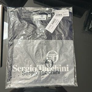 Black men or women oversize t shirt original Italian brand Sergio Tacchini